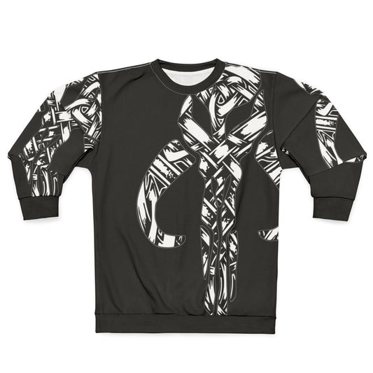Skandilorian Sweatshirt with Mandalorian Mythosaur Skull Design