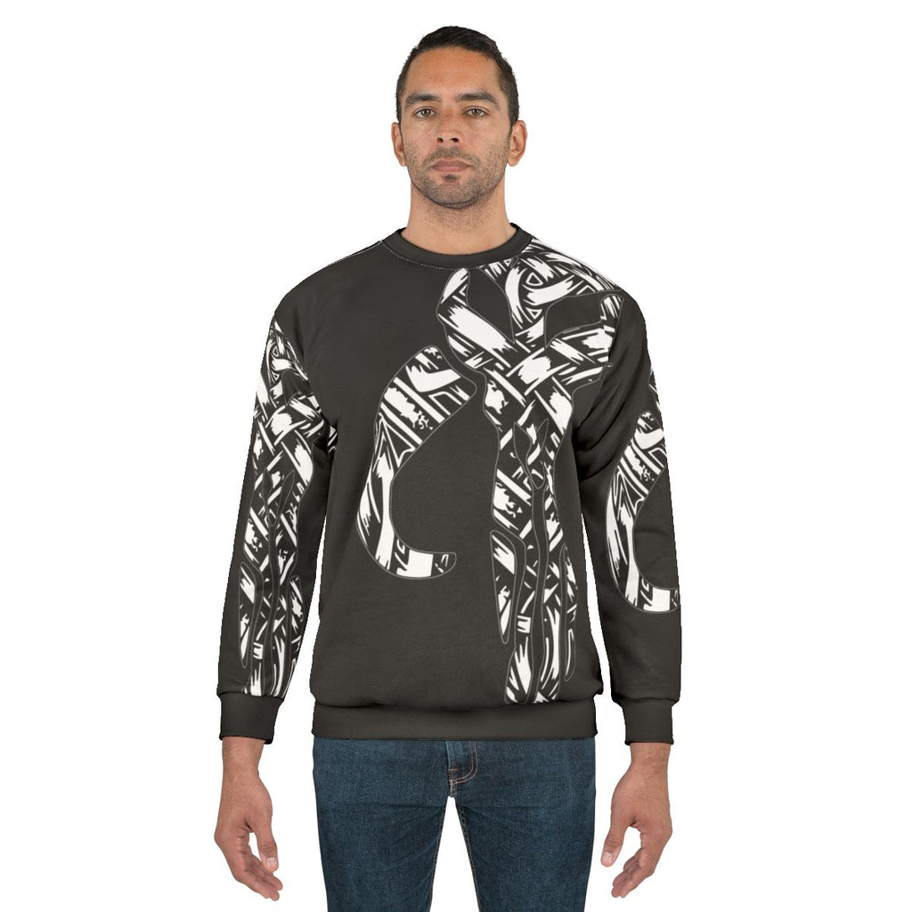 Skandilorian Sweatshirt with Mandalorian Mythosaur Skull Design