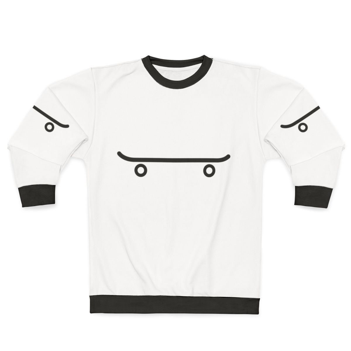 Skateboard Sweatshirt Featuring Skateboarding Graphic