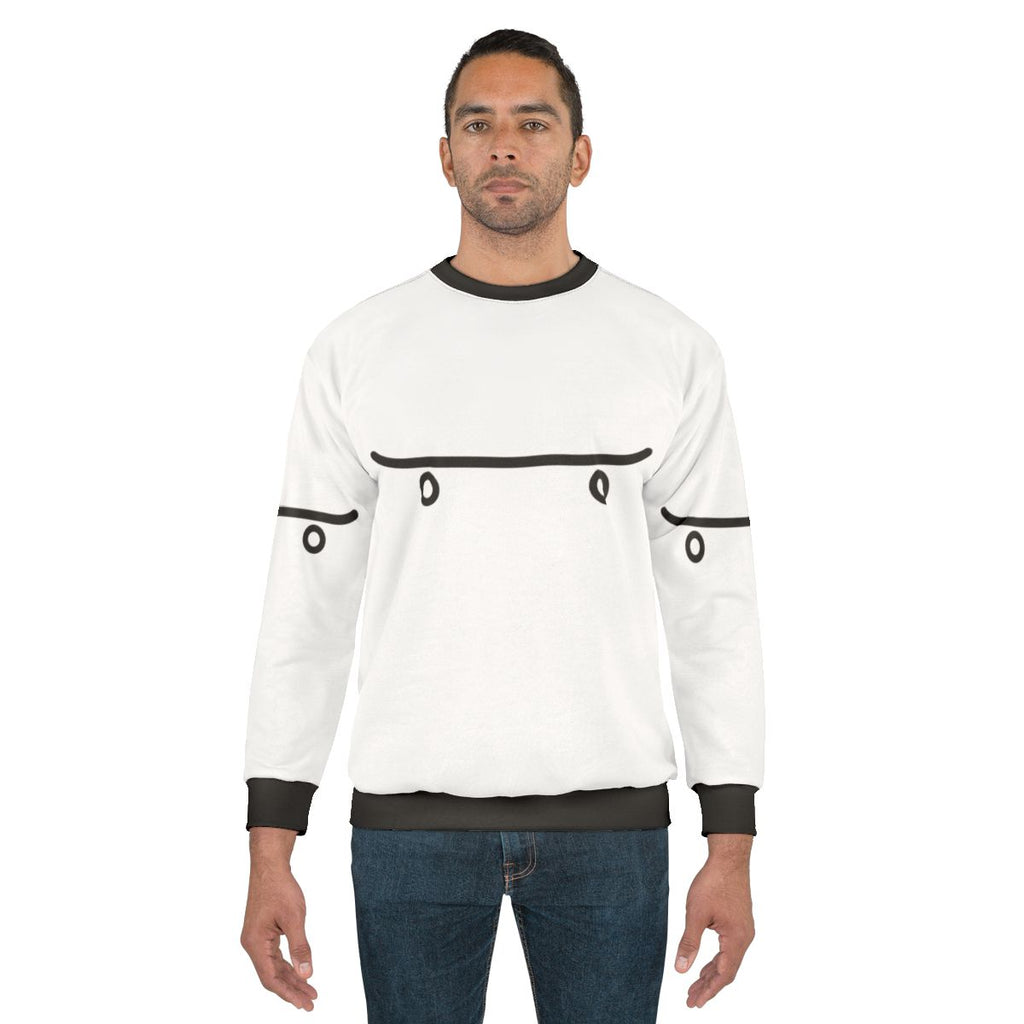 Skateboard Sweatshirt Featuring Skateboarding Graphic