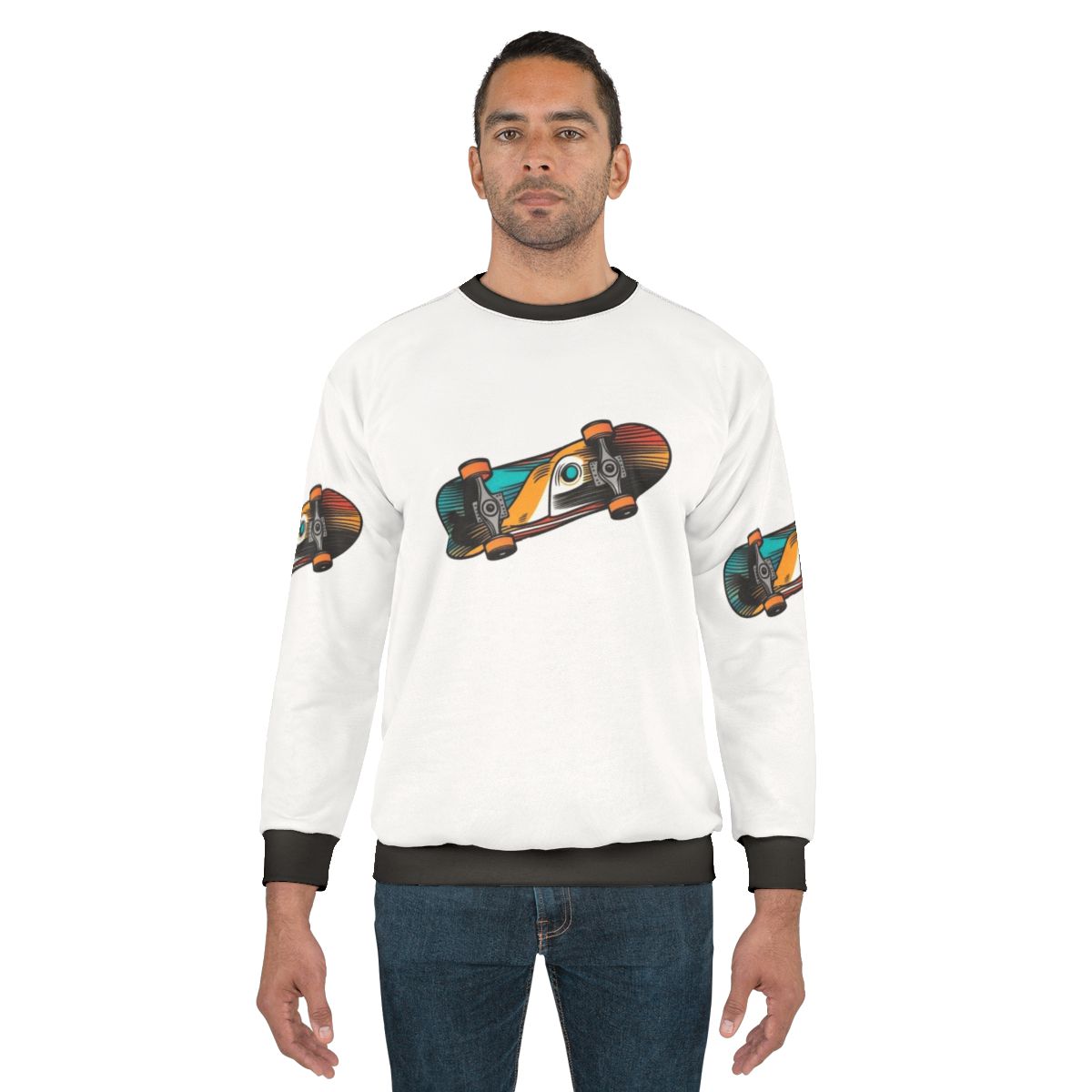 Skateboard sweatshirt with cool design