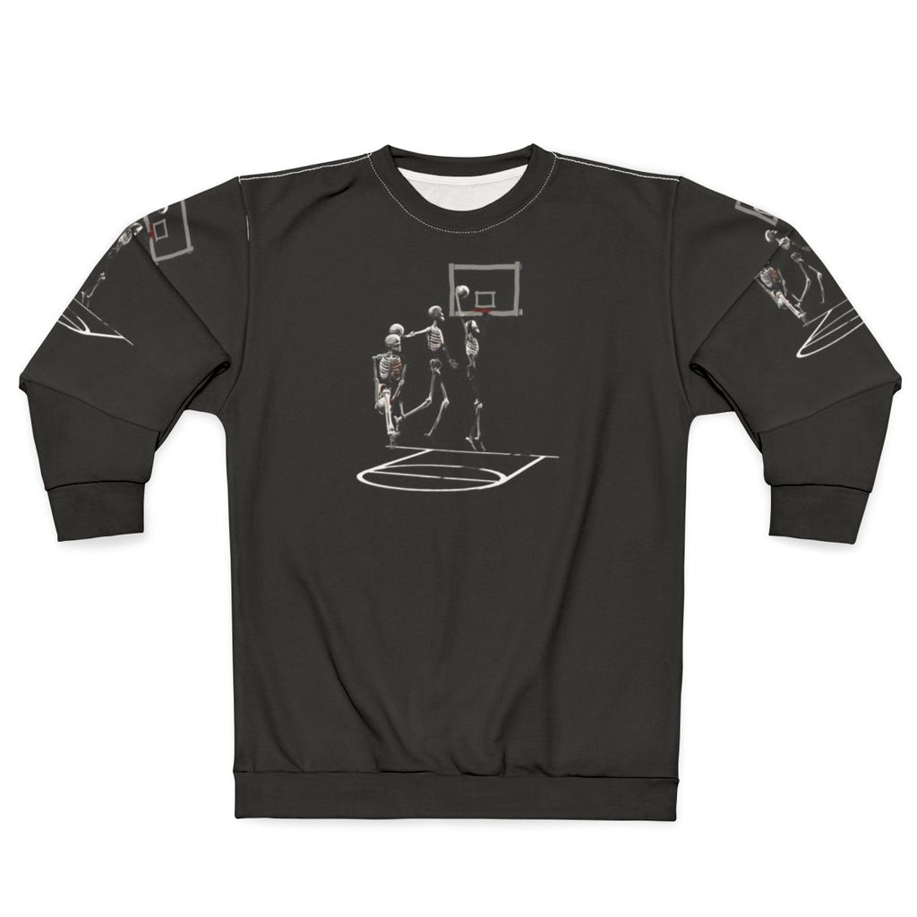 Vintage skeleton basketball player sweatshirt