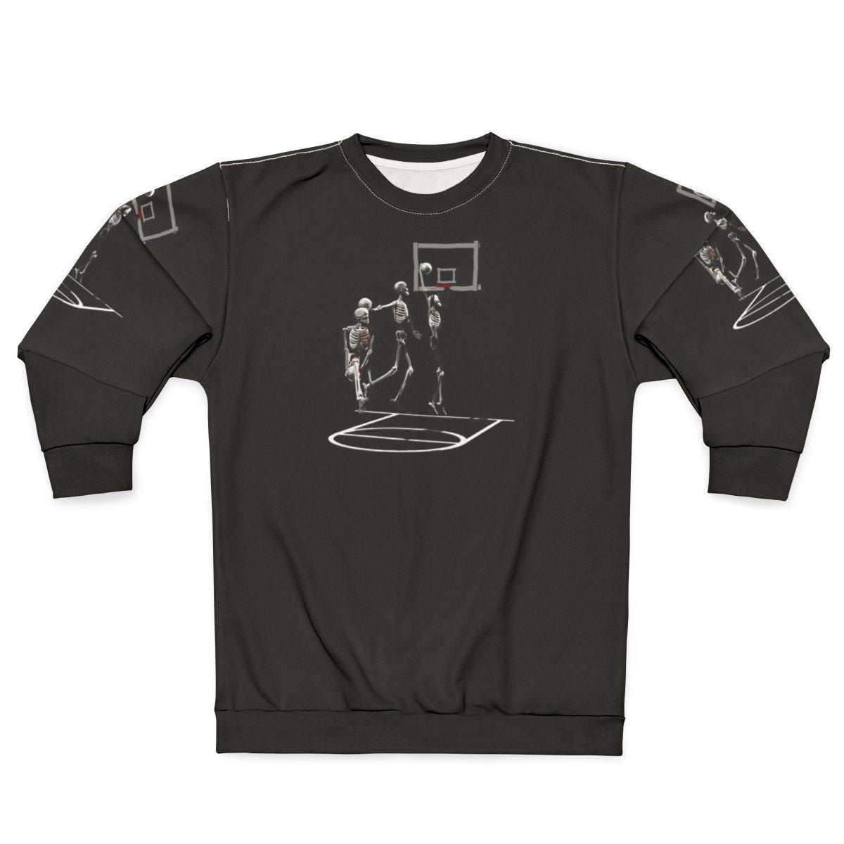 Vintage skeleton basketball player sweatshirt