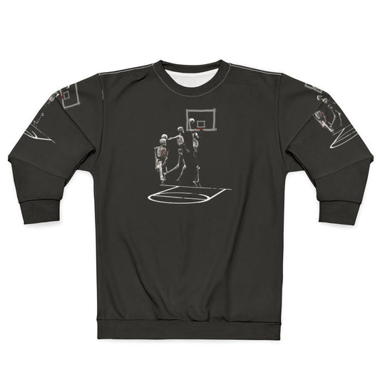 Vintage skeleton basketball player sweatshirt