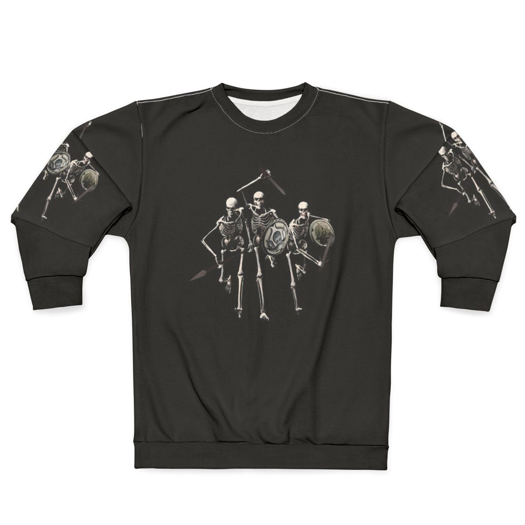 Skeleton Sweatshirt with Ancient Greek Mythological Creatures