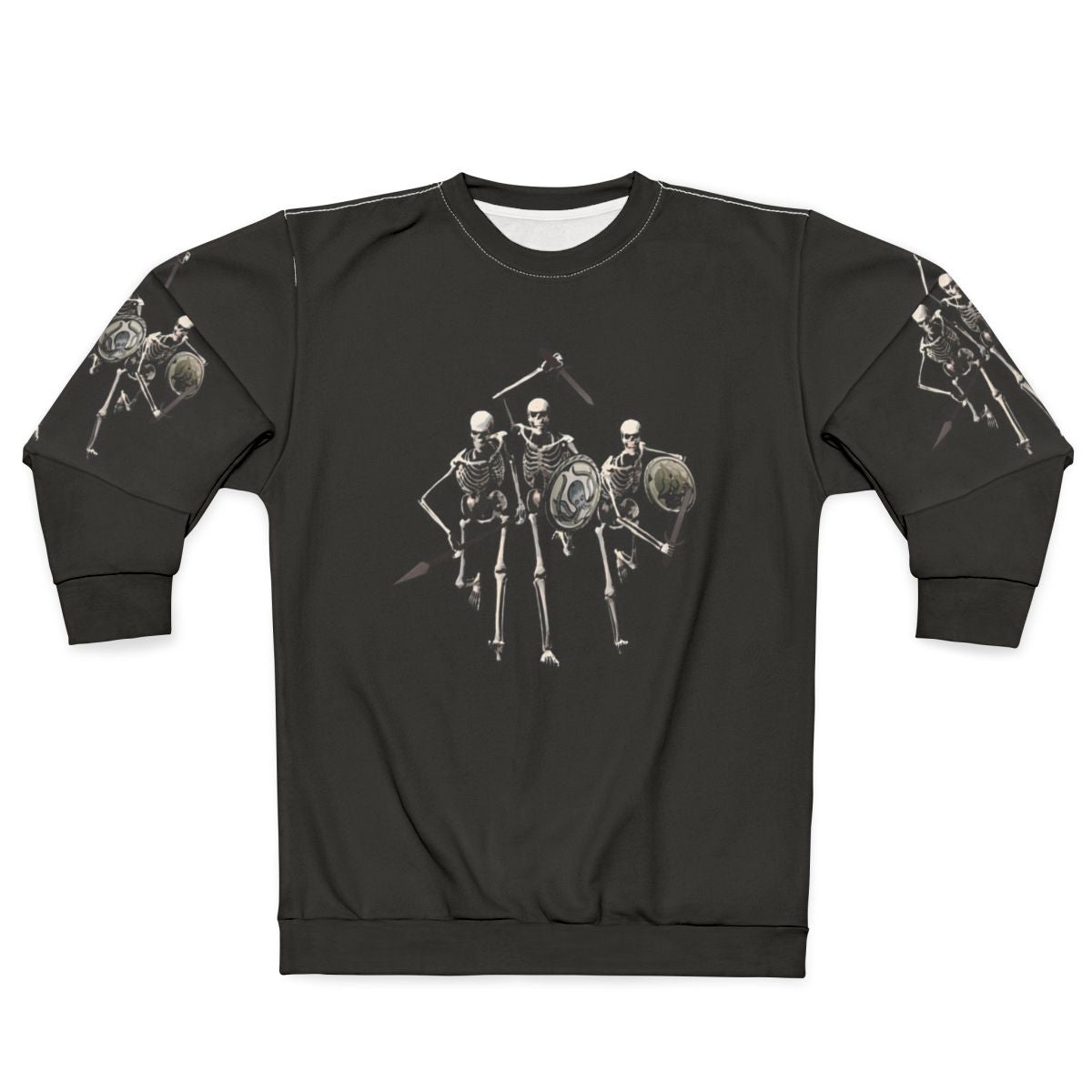 Skeleton Sweatshirt with Ancient Greek Mythological Creatures