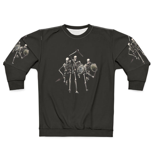Skeleton Sweatshirt with Ancient Greek Mythological Creatures