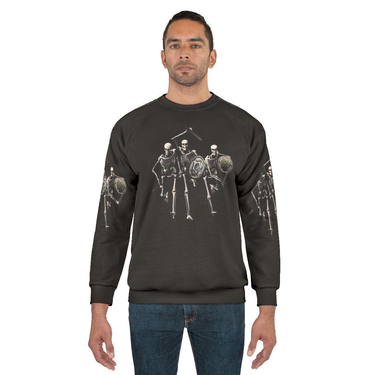 Skeleton Sweatshirt with Ancient Greek Mythological Creatures