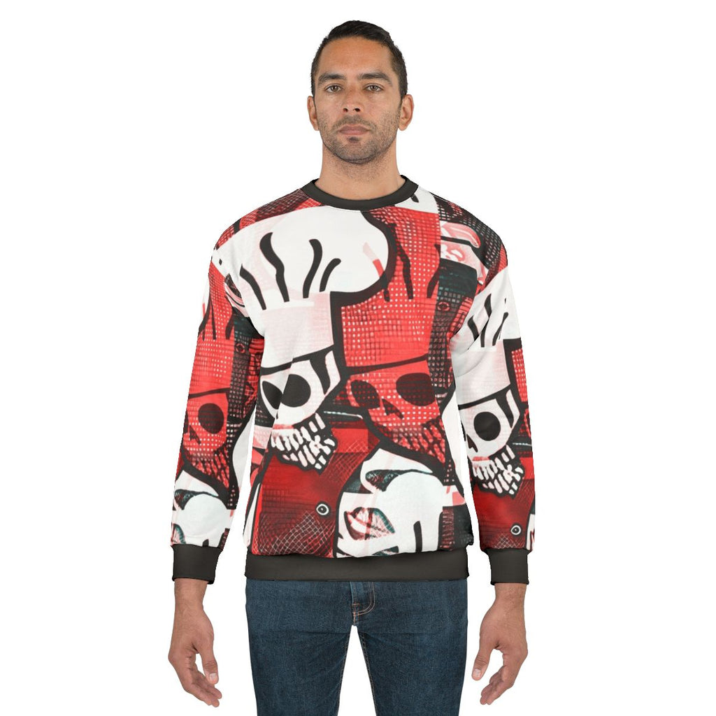 Skeleton Chef Design Cooking Sweatshirt