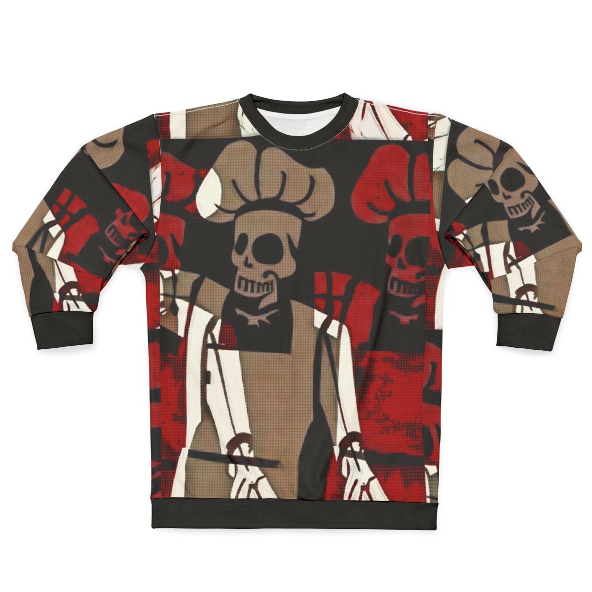 Skeleton Chef Sweatshirt for Cooking Enthusiasts