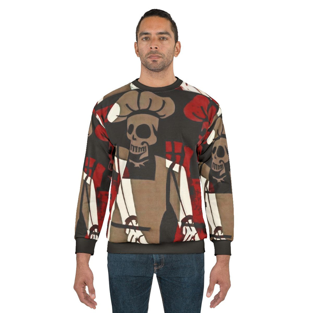 Skeleton Chef Sweatshirt for Cooking Enthusiasts