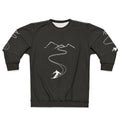 Skiing gift for skier - cozy sweatshirt with skiing design