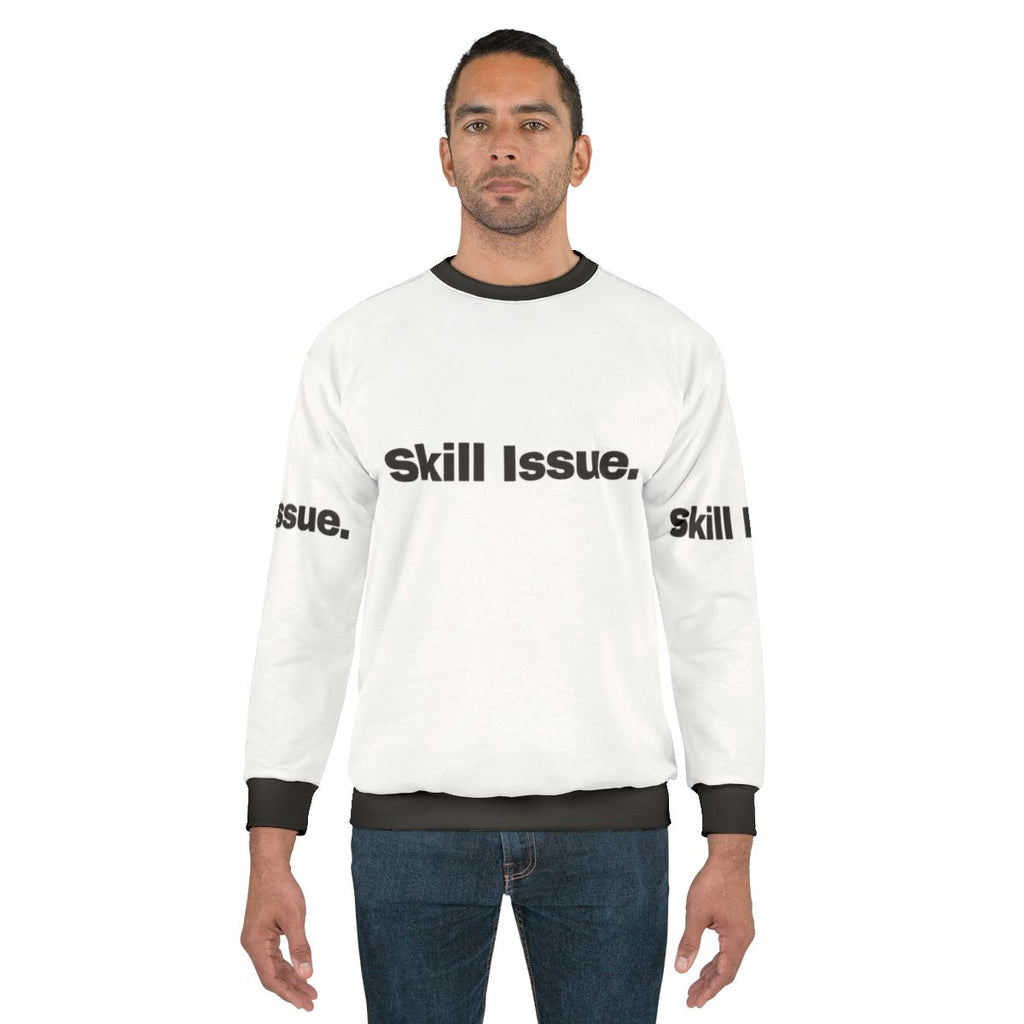 "Skill Issue Gaming Sweatshirt for Gamers and Video Game Enthusiasts"