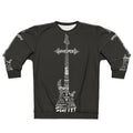 Skillet Christian rock band guitar typography design on black sweatshirt