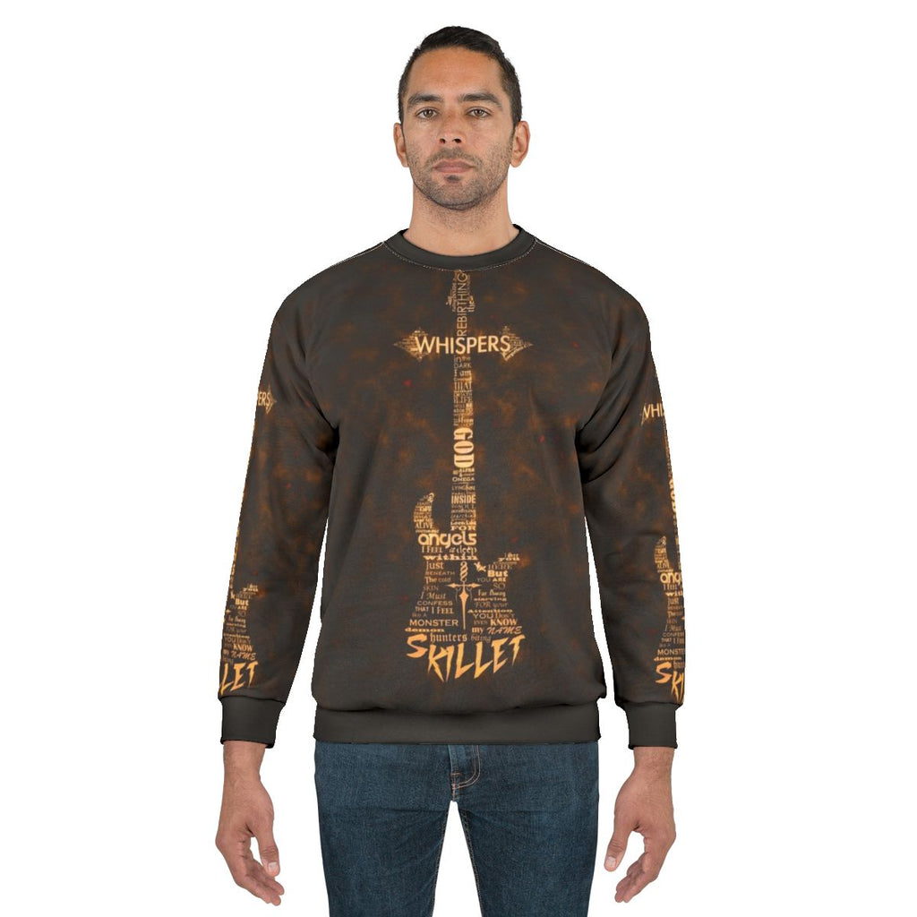 Skillet Christian Rock Band Sweatshirt with Alternative Metal Guitar Merchandise