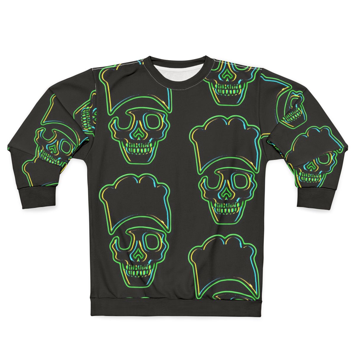 Skull Chef Green Cooking Sweatshirt