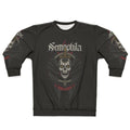 Heavy metal skull and wings design sweatshirt