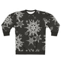 Goth holiday skull snowflake sweatshirt