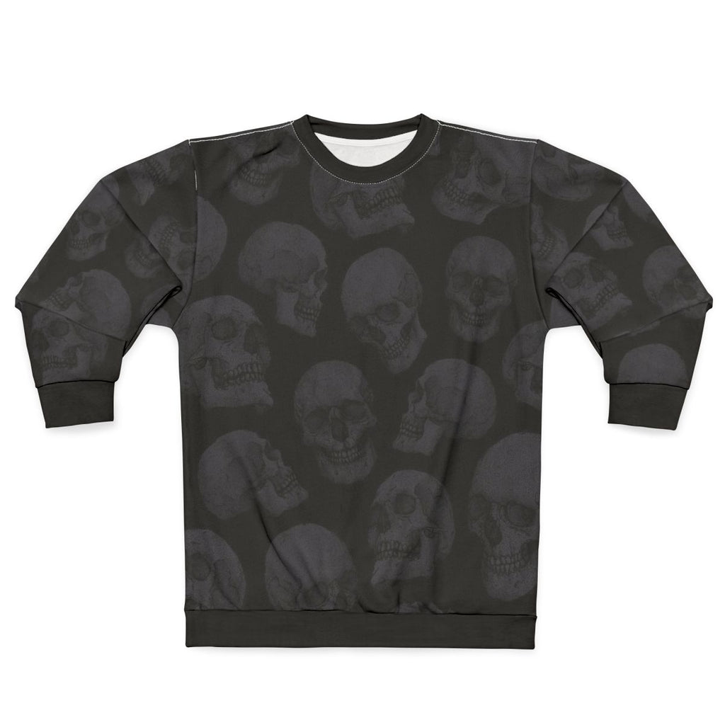 Gothic skull print sweatshirt