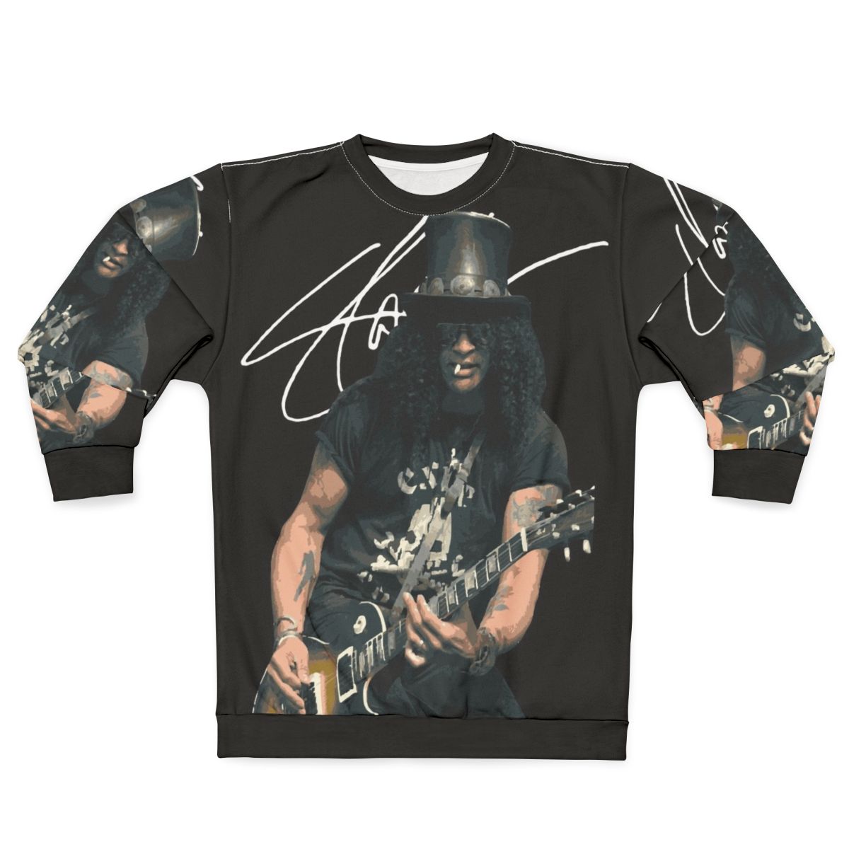 Slash Guitar Sweatshirt with Guns N' Roses Branding
