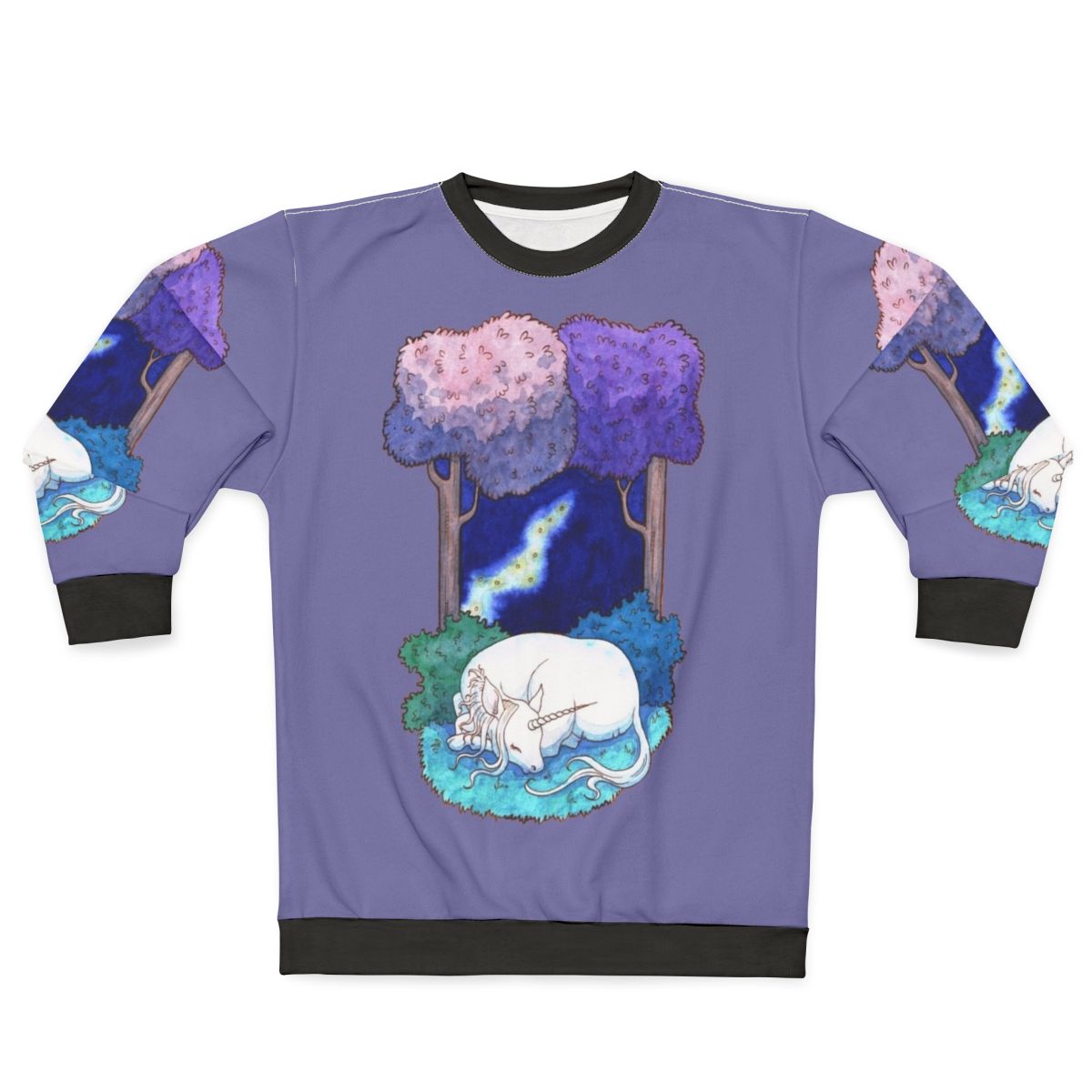 Sleep in the Lilac Forest Unicorn Sweatshirt