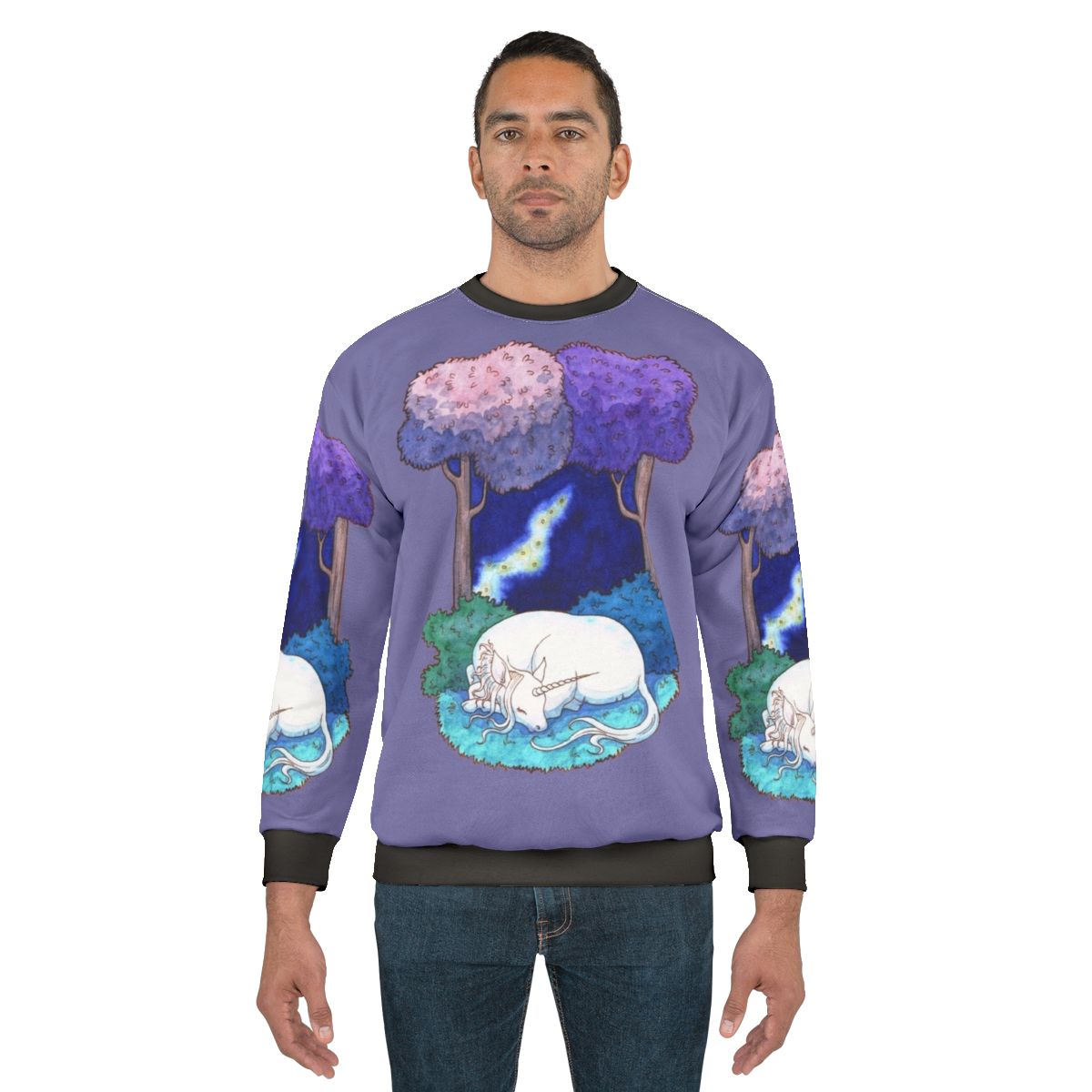 Sleep in the Lilac Forest Unicorn Sweatshirt