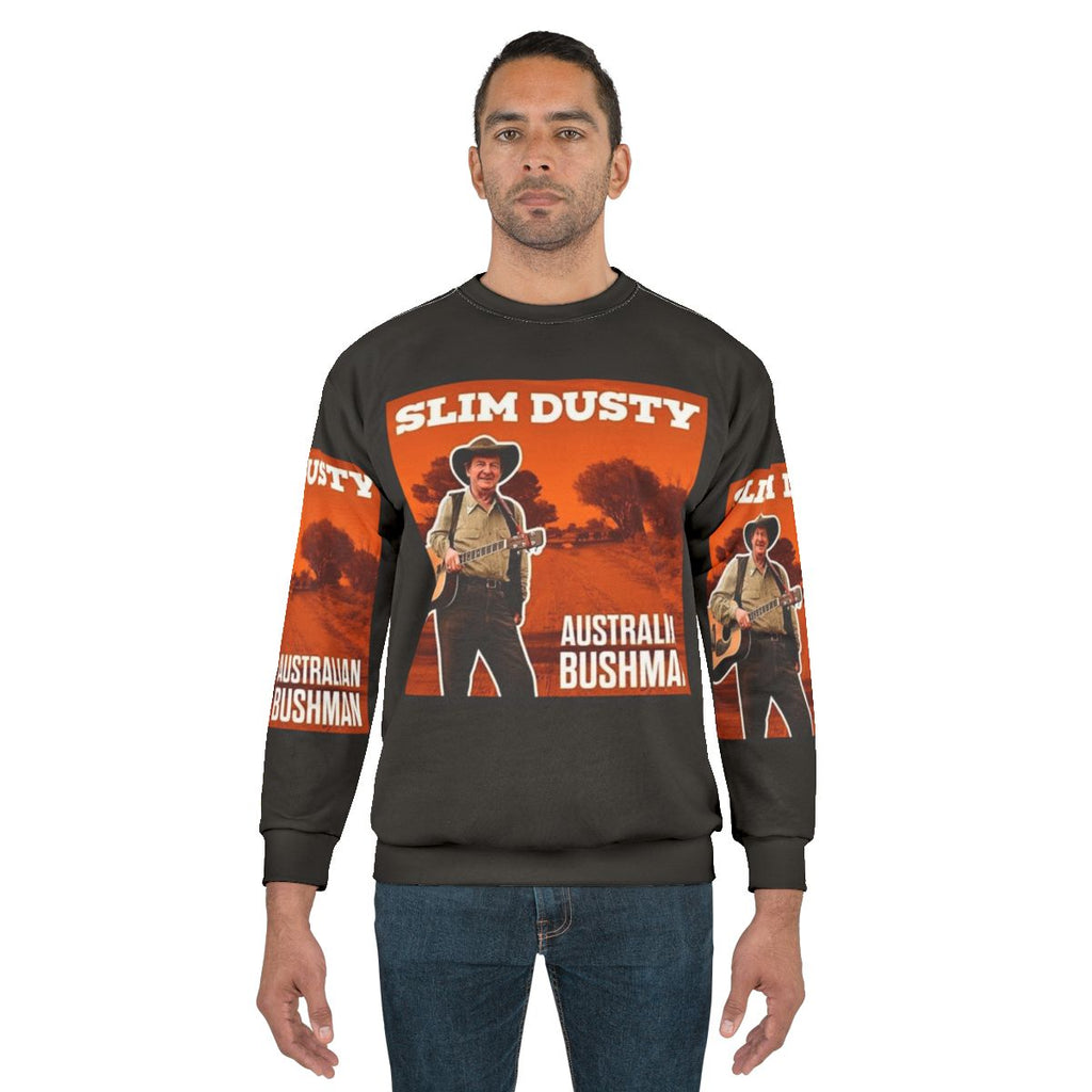Slim Dusty inspired graphic sweatshirt with country music art