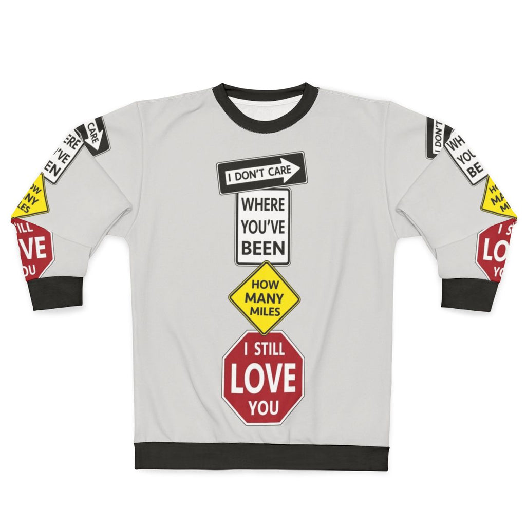Sloppy Seconds Street Signs Watsky Sweatshirt featuring music lyrics and street sign design