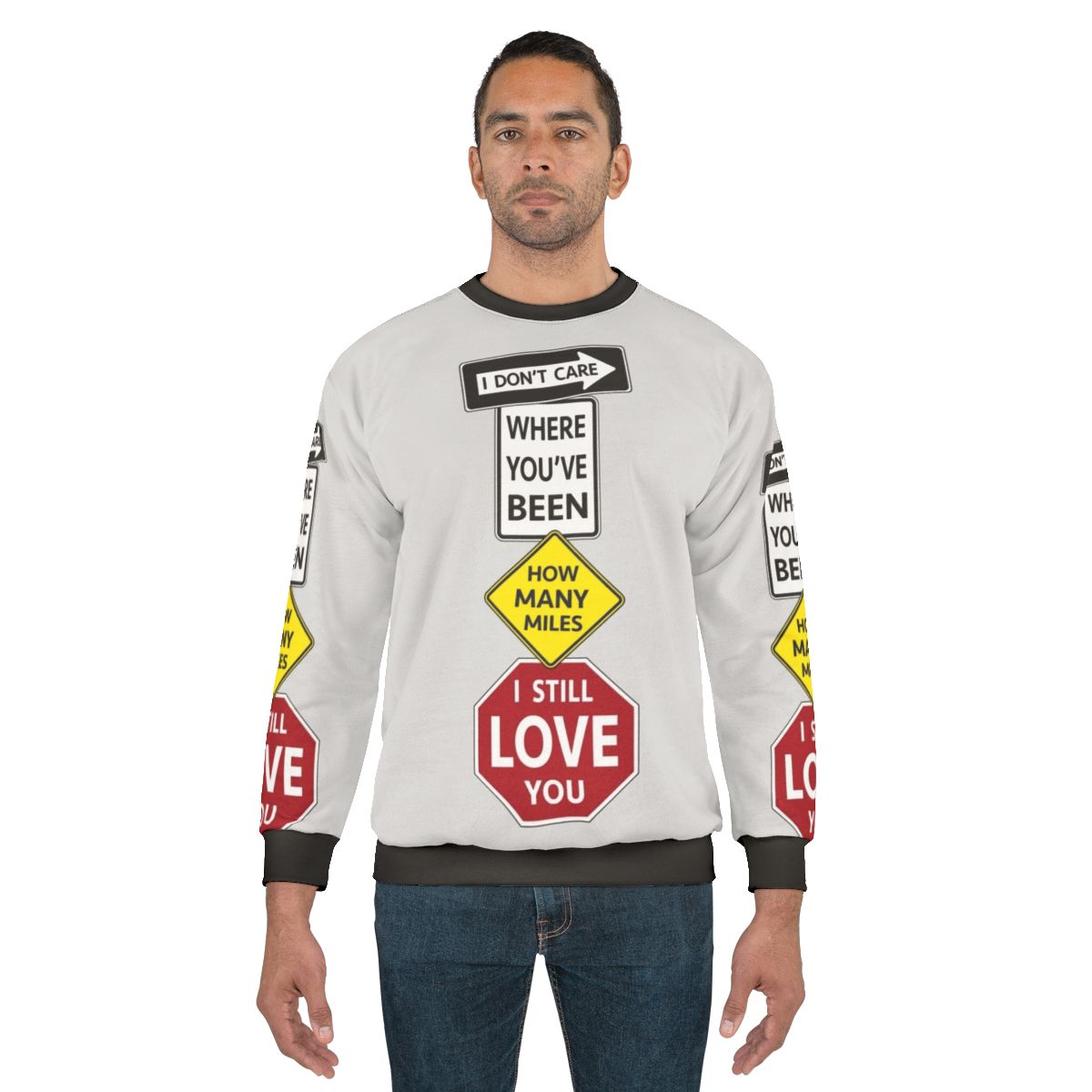 Sloppy Seconds Street Signs Watsky Sweatshirt featuring music lyrics and street sign design