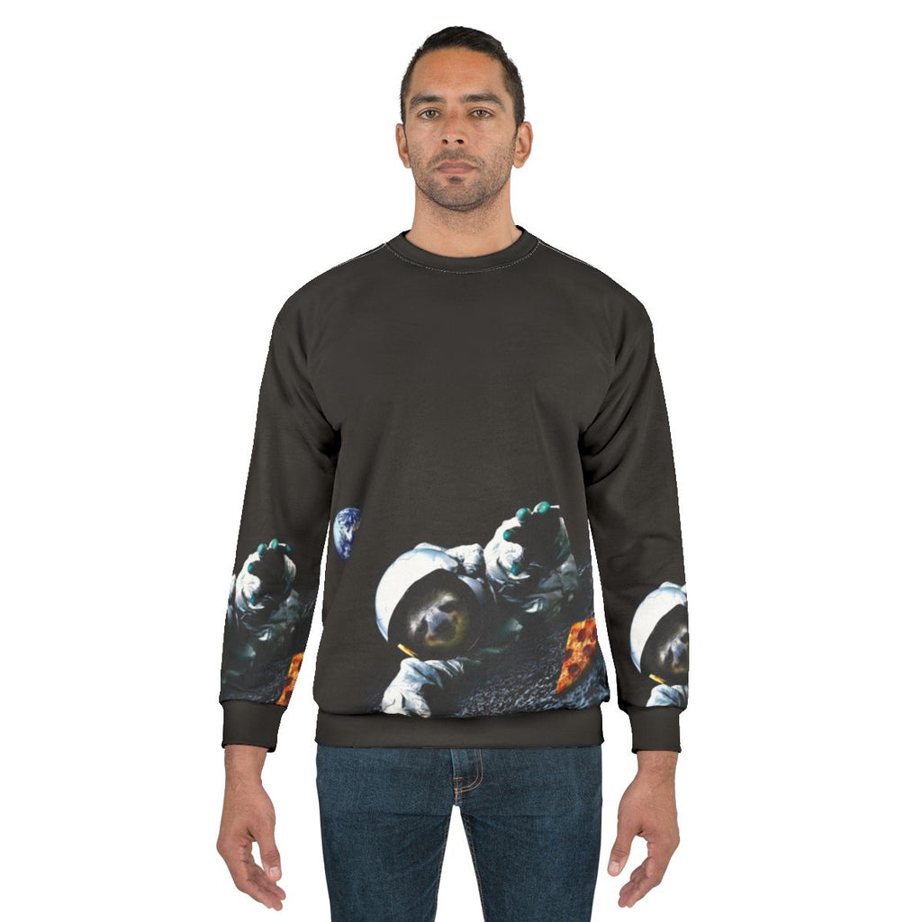 Slothstronaut sweatshirt with astronaut sloth design