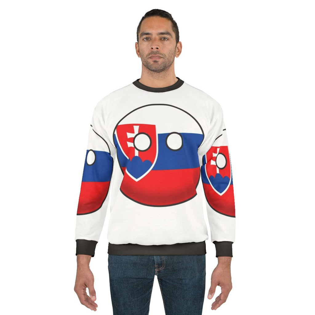 Slovakia Countryball Graphic Sweatshirt