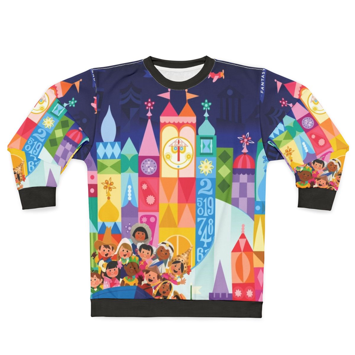 Small World Fantasyland Sweatshirt featuring a whimsical and magical design for children