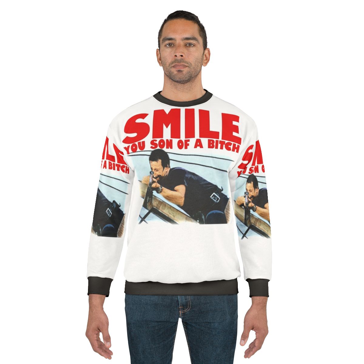 Classic Jaws "Smile, You Son of a Bitch" 80s Sweatshirt