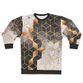 Smoky cubes geometric pattern sweatshirt