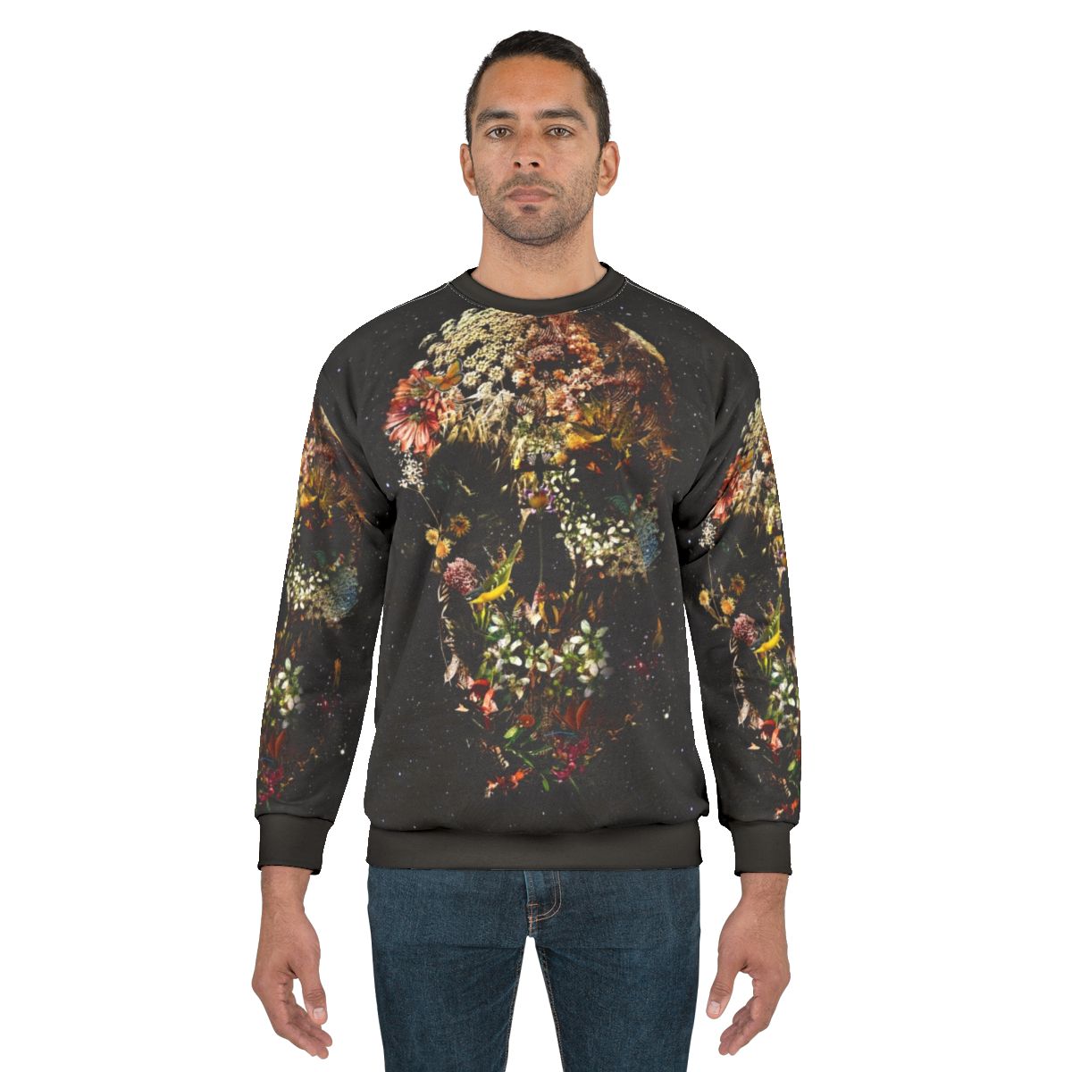 Smyrna skull floral nature sweatshirt