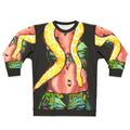 90s-inspired snake print sweatshirt