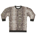 Snakeskin print cozy sweatshirt
