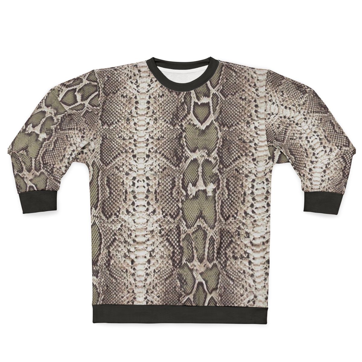 Snakeskin print cozy sweatshirt