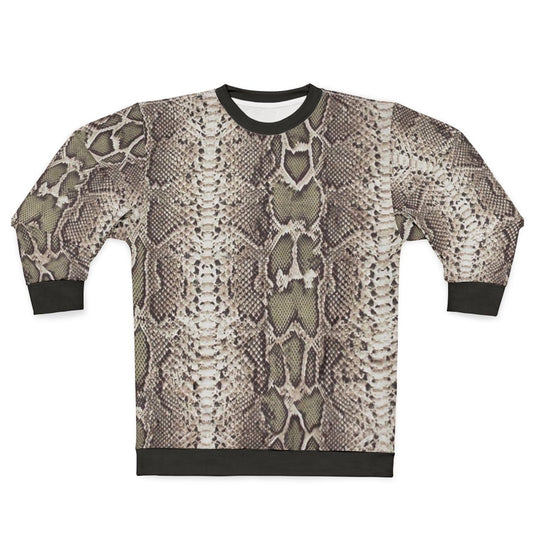 Snakeskin print cozy sweatshirt