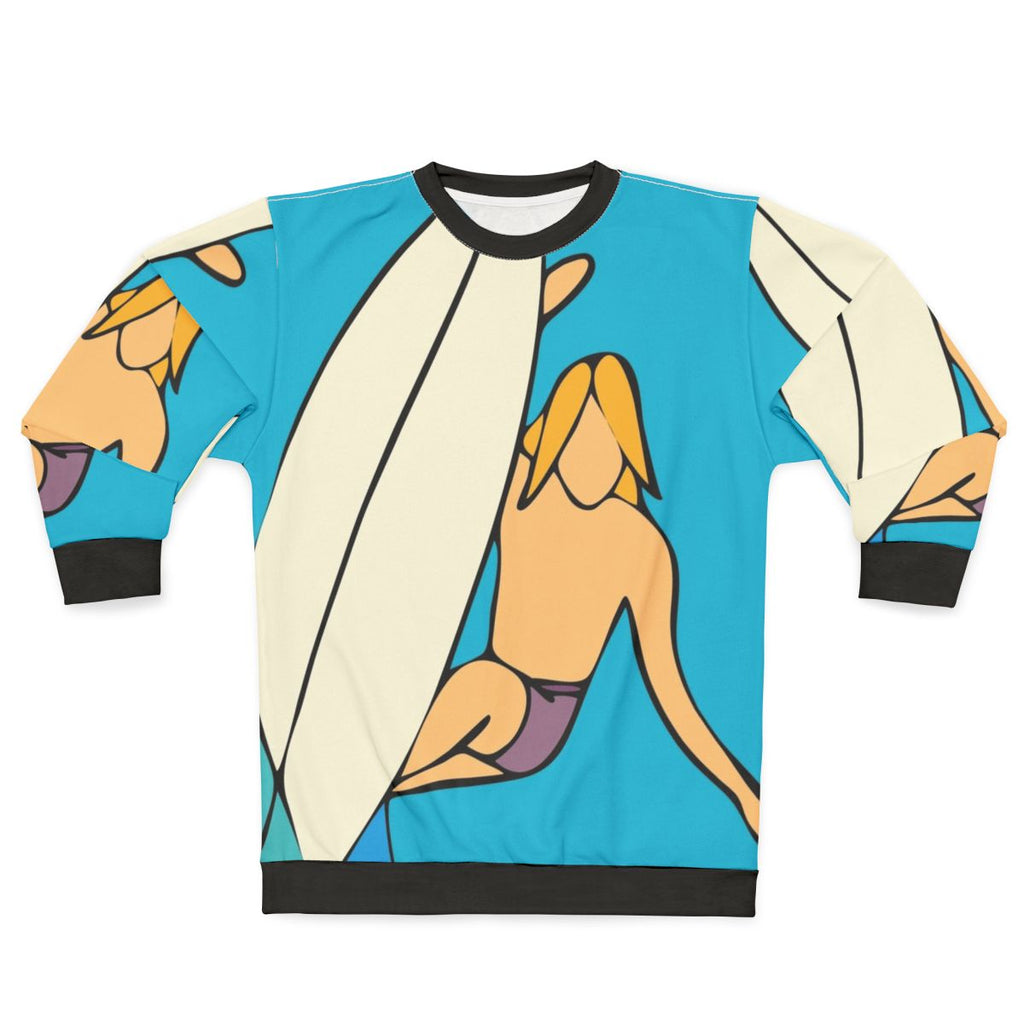 Snap Sweatshirt for Surfers and Beach Enthusiasts