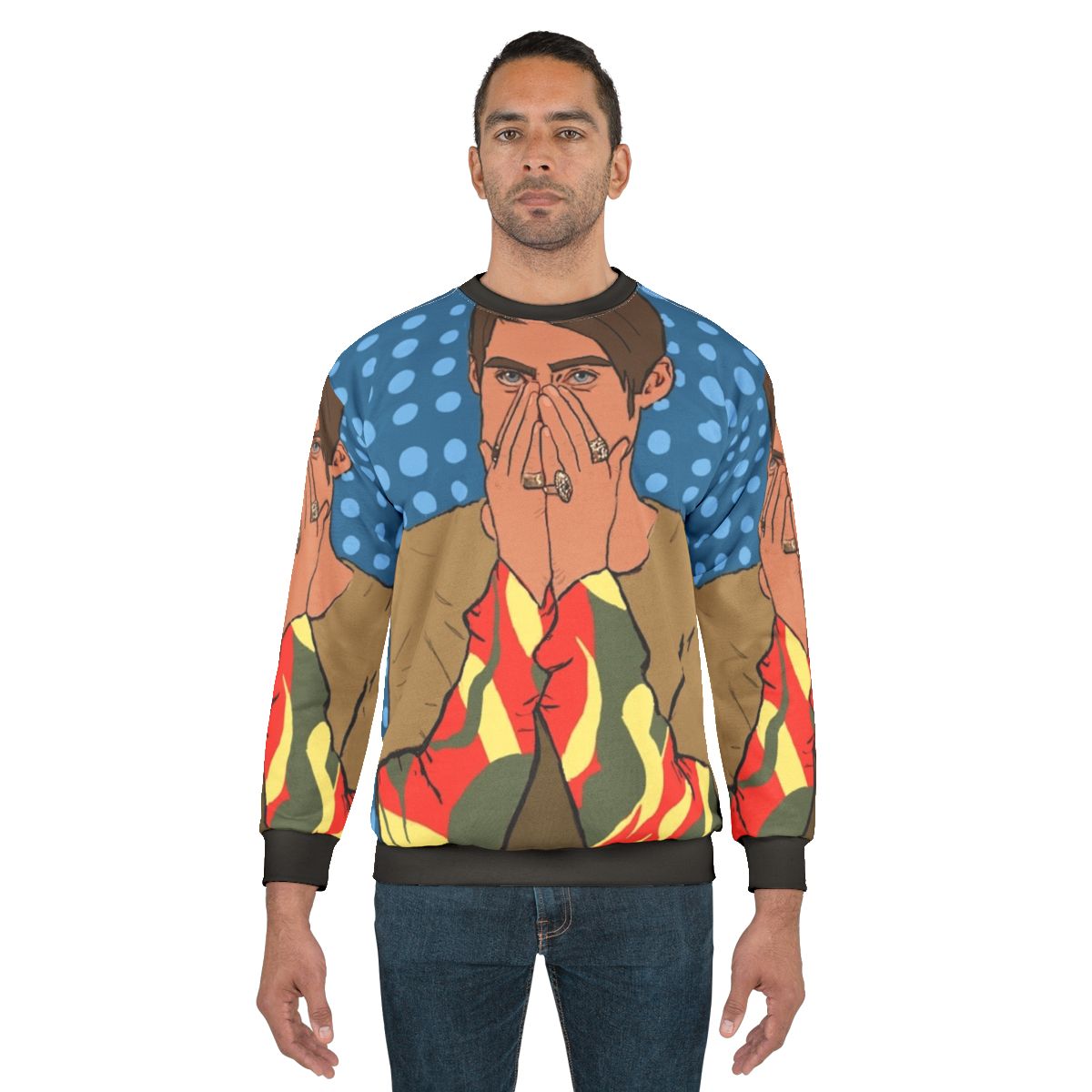 SNL Stefon Sweatshirt featuring iconic pop art design