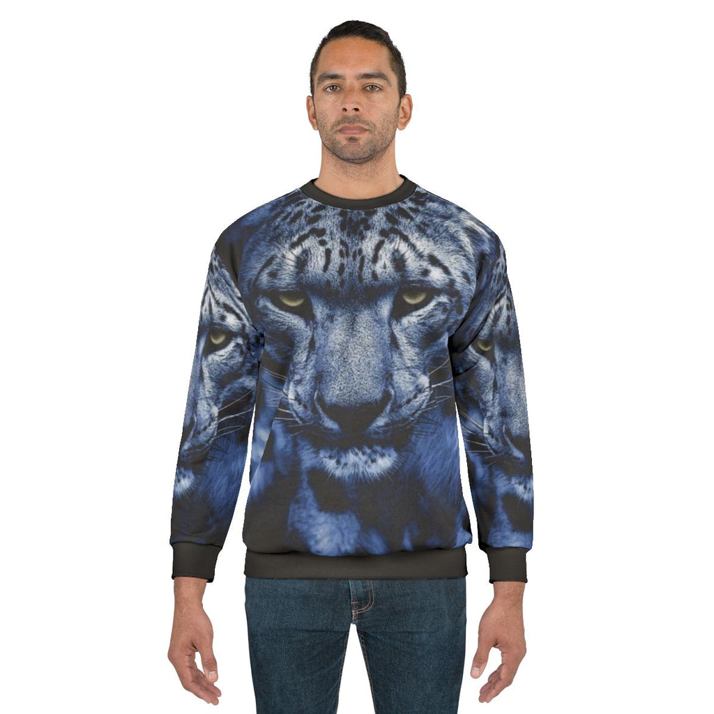 Snow leopard graphic on a comfortable sweatshirt