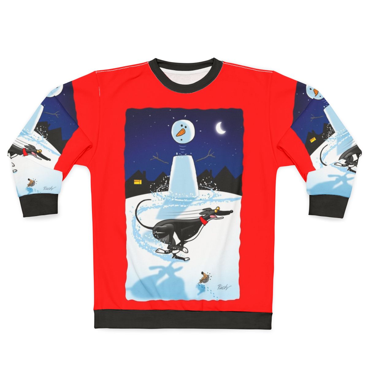 Snowman Zoomie Assorted Sweatshirt for Greyhounds, Lurchers and Whippets