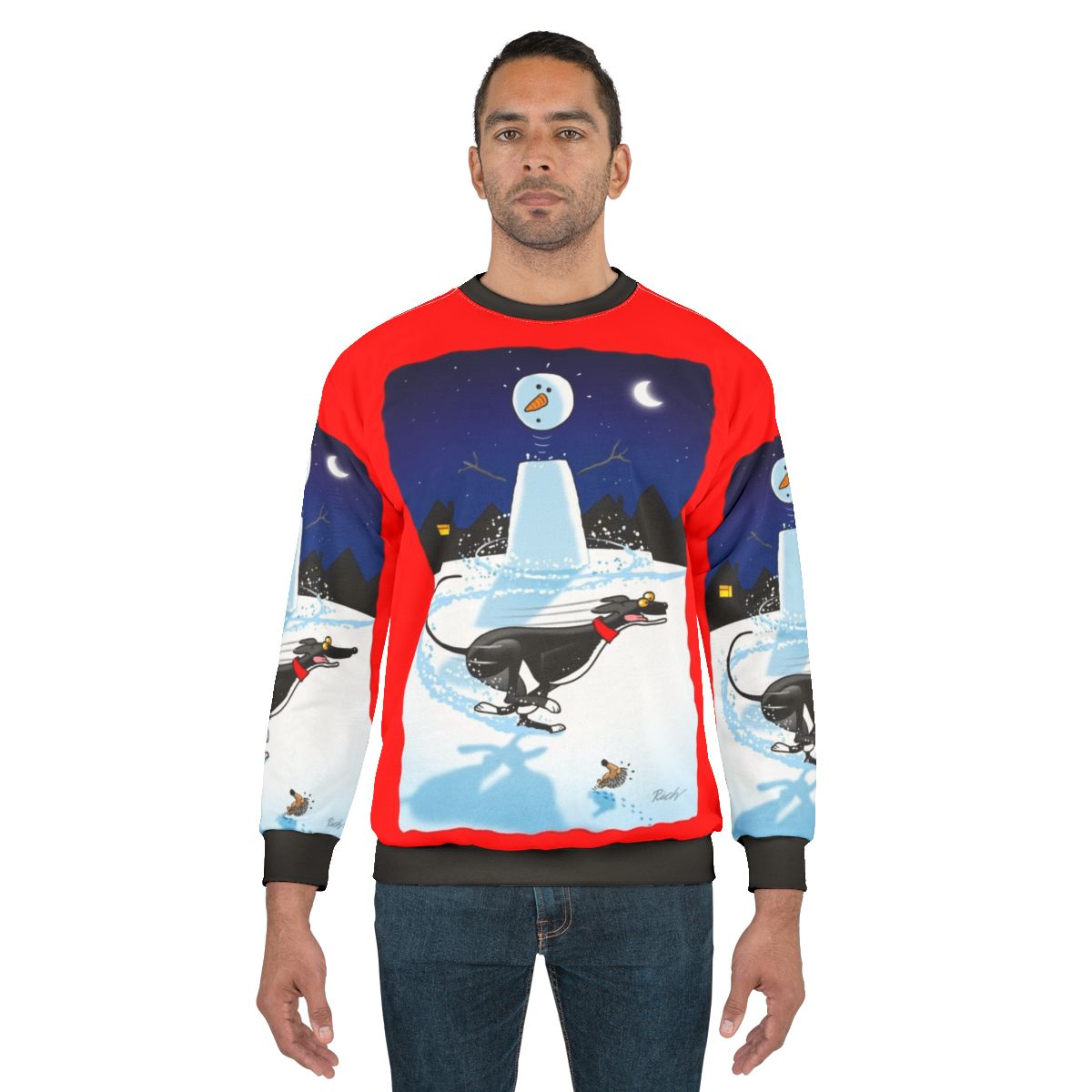 Snowman Zoomie Assorted Sweatshirt for Greyhounds, Lurchers and Whippets