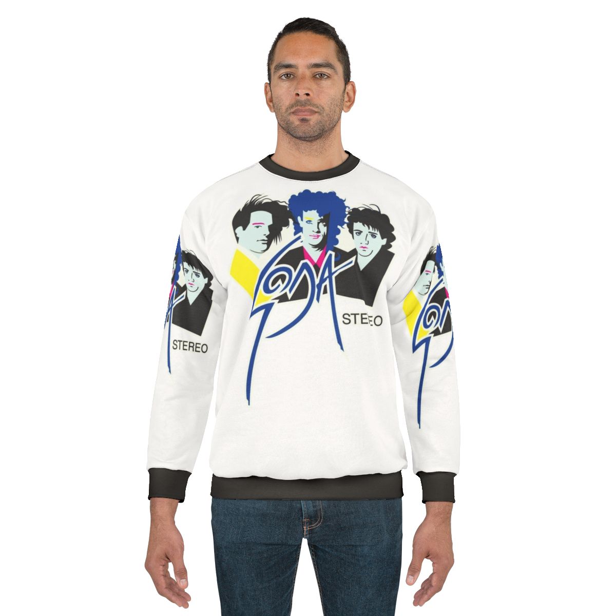 Soda Stereo Sweatshirt with low poly, fragment design