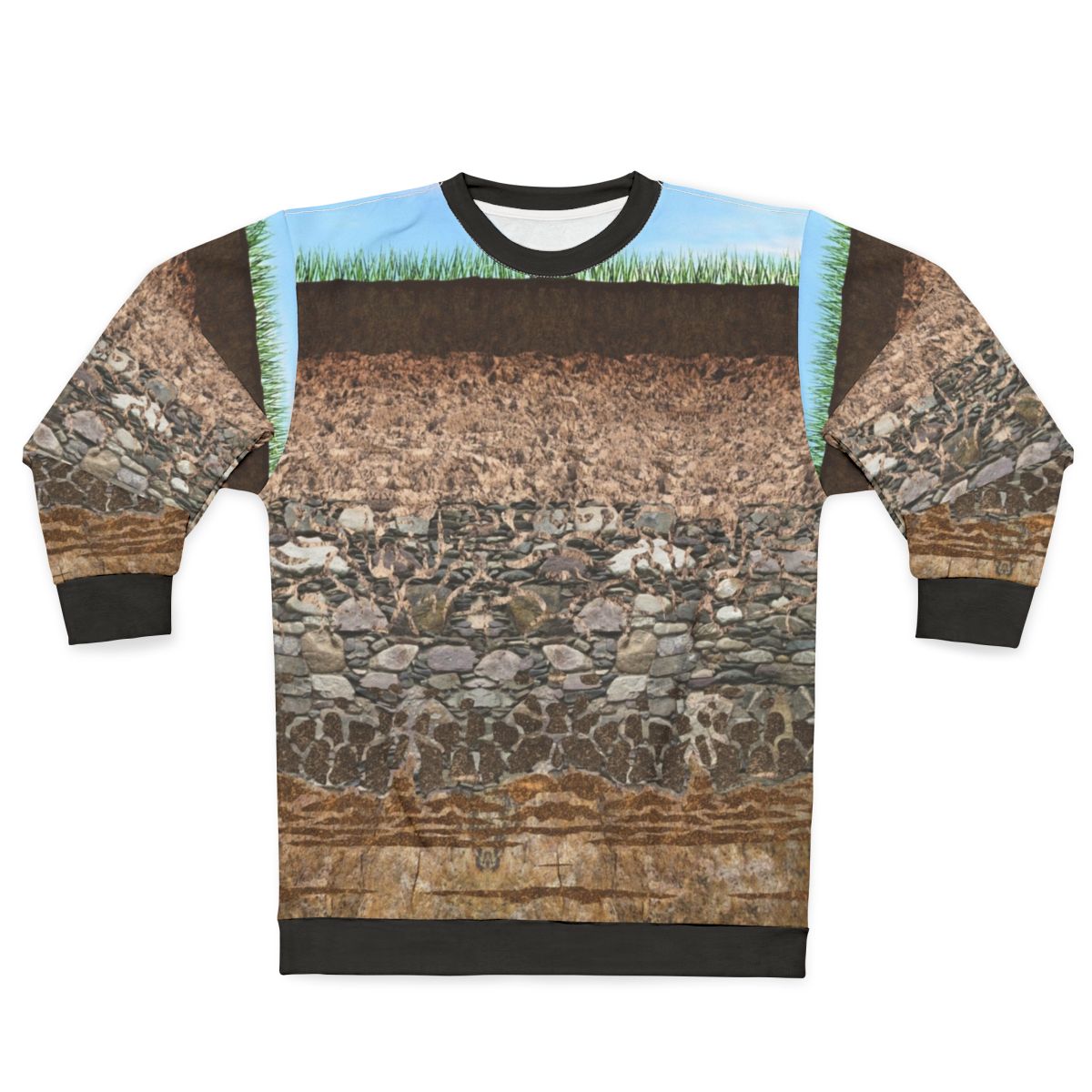 Soil Profile Sweatshirt with educational design