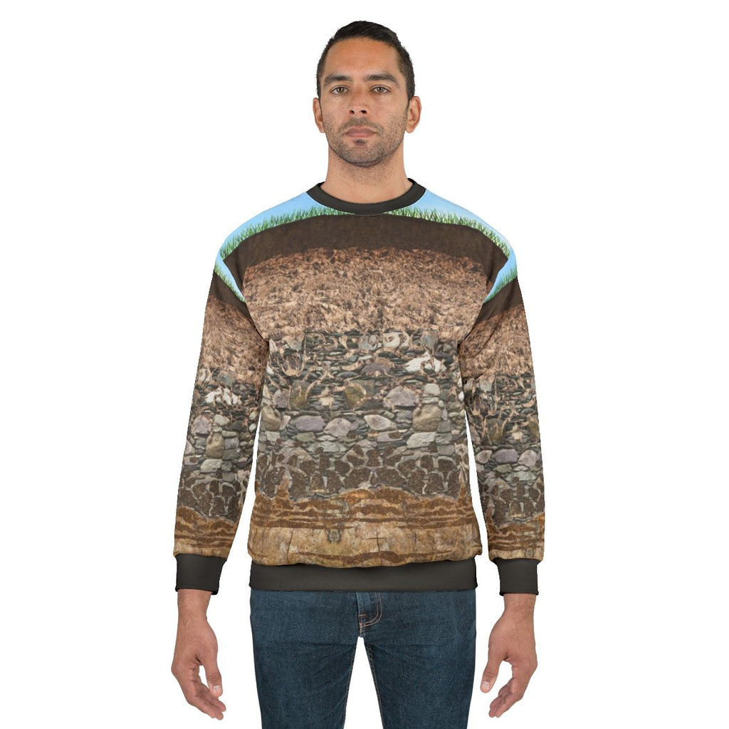 Soil Profile Sweatshirt with educational design