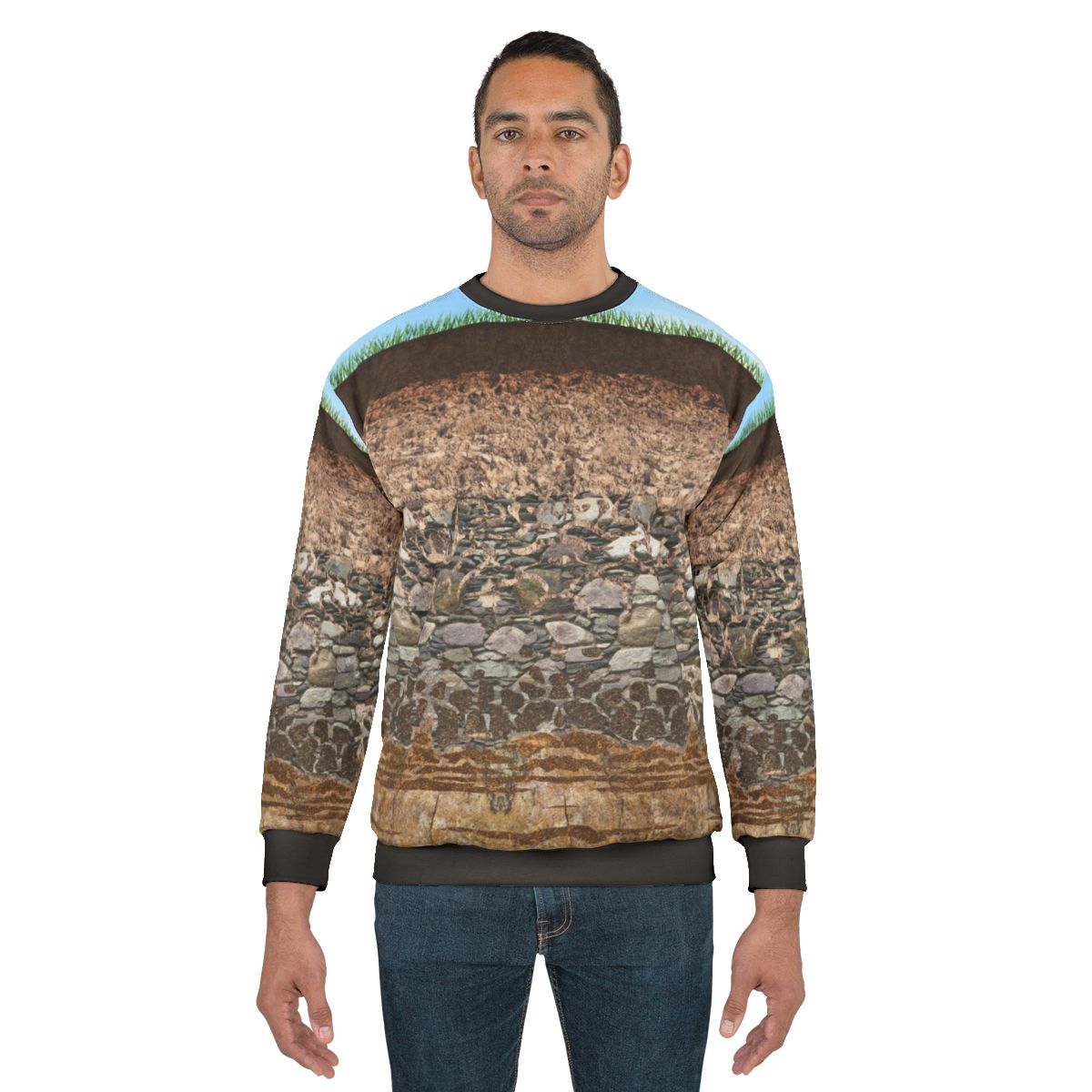 Soil Profile Sweatshirt with educational design