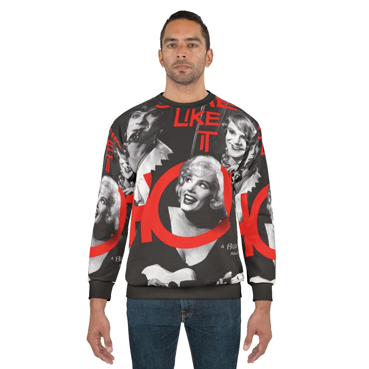 Some Like It Hot Sweatshirt featuring classic comedy film elements