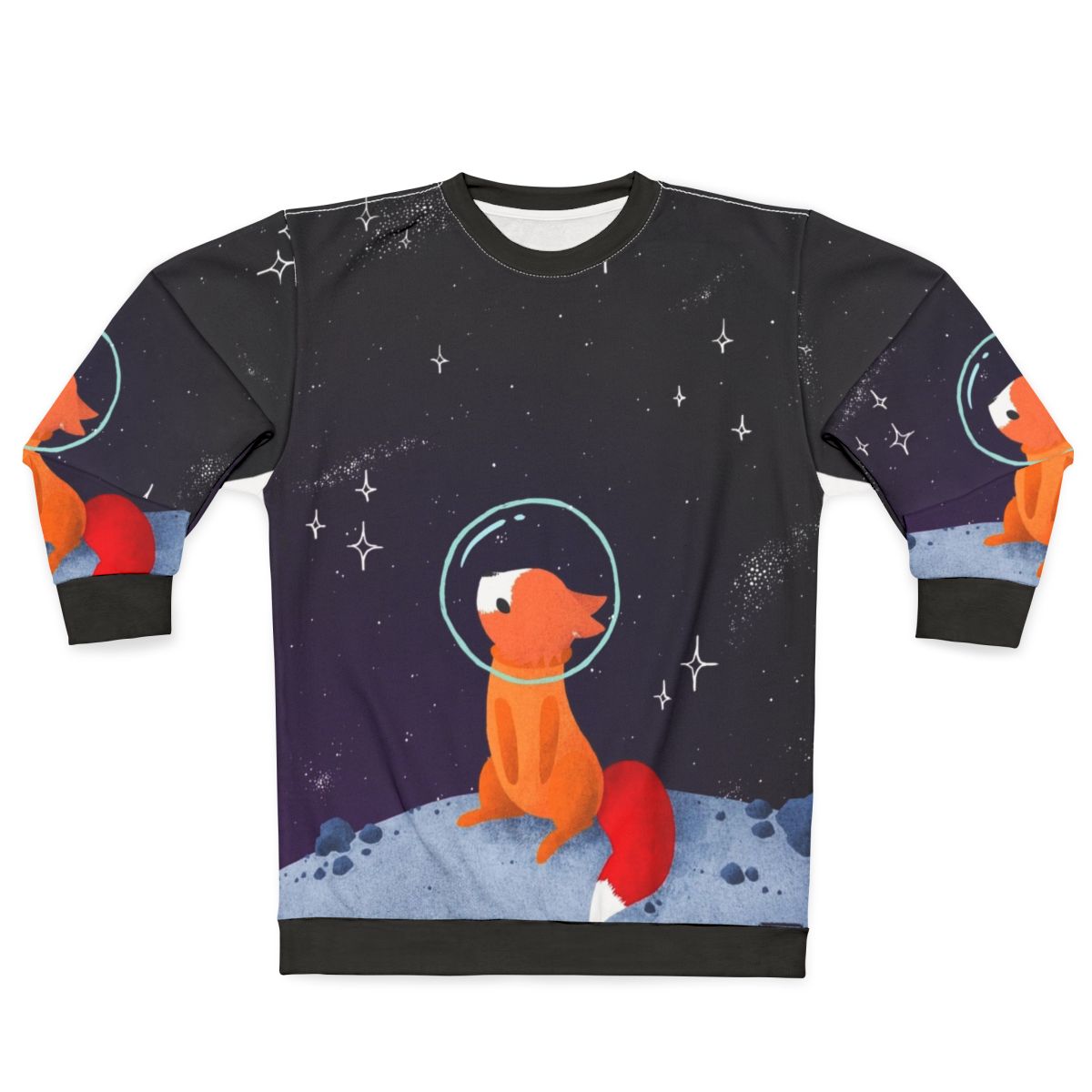 Somewhere Out There Space Fox Cosmonaut Sweatshirt